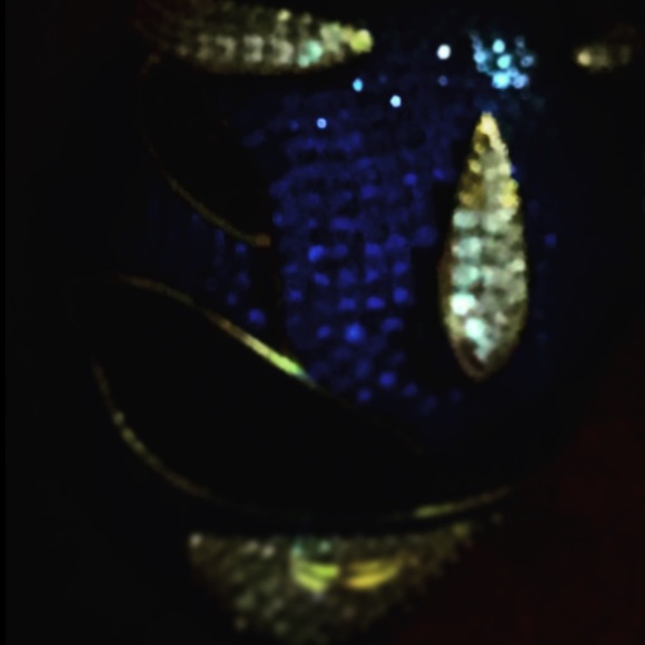 Power ranger pendant 3D blue stones iced out - Picture 7 of 12